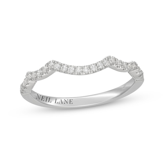 Neil Lane Diamond Contour Wedding Band 1/5 ct tw 14K White Gold