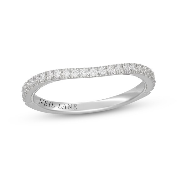Neil Lane Diamond Contour Wedding Band 1/4 ct tw 14K White Gold