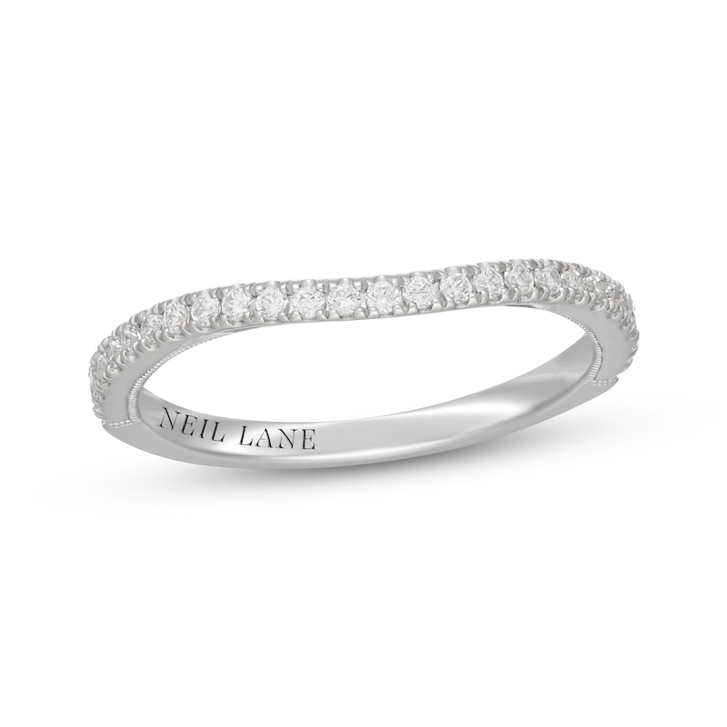 Main Image 1 of Neil Lane Diamond Contour Wedding Band 1/4 ct tw 14K White Gold