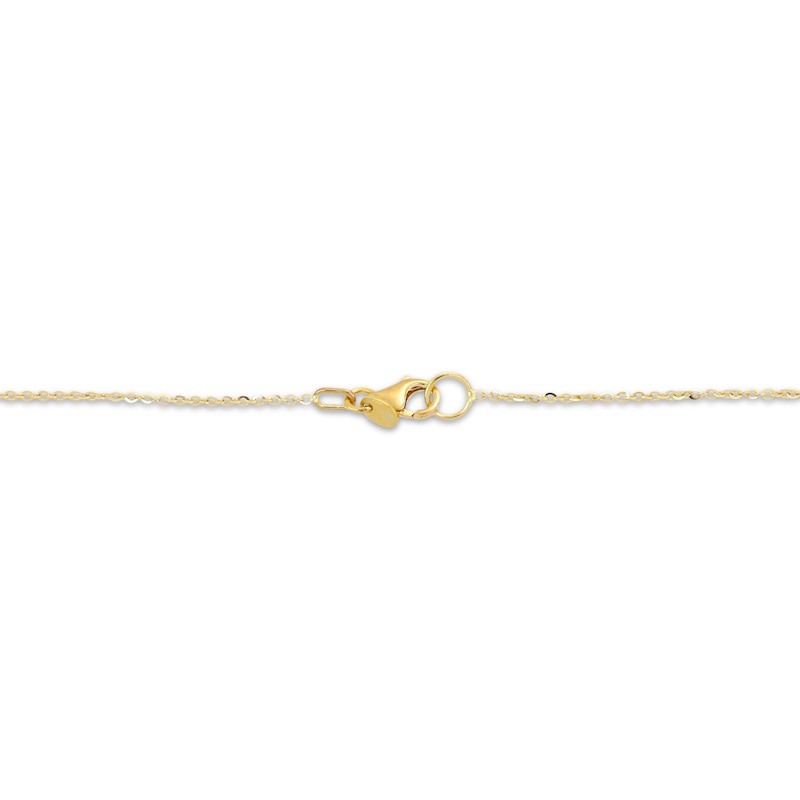 Main Image 3 of Hollow Teardrop Necklace 14K Yellow Gold 18&quot;