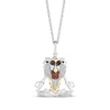 Thumbnail Image 1 of Disney Treasures The Lion King &quot;Rafiki&quot; Gemstone & Diamond Necklace 1/20 ct tw Sterling Silver & 10K Yellow Gold 19&quot;
