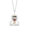 Thumbnail Image 0 of Disney Treasures The Lion King "Rafiki" Gemstone & Diamond Necklace 1/20 ct tw Sterling Silver & 10K Yellow Gold 19"