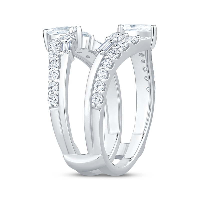 Lab-Created Diamonds by KAY Multi-Shape Enhancer Ring 1-1/2 ct tw 14K White Gold