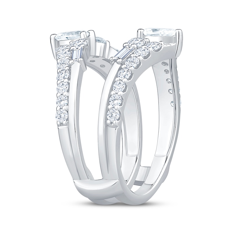 Main Image 2 of Now + Forever Lab-Grown Diamonds Multi-Shape Enhancer Ring 1-1/2 ct tw 14K White Gold