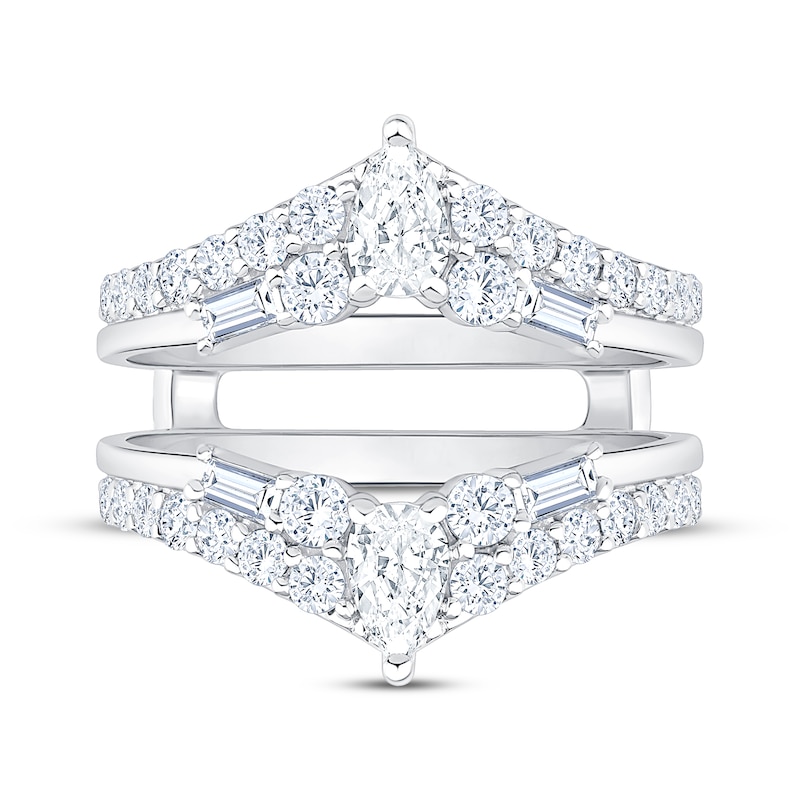 Lab-Created Diamonds by KAY Multi-Shape Enhancer Ring 1-1/2 ct tw 14K White Gold