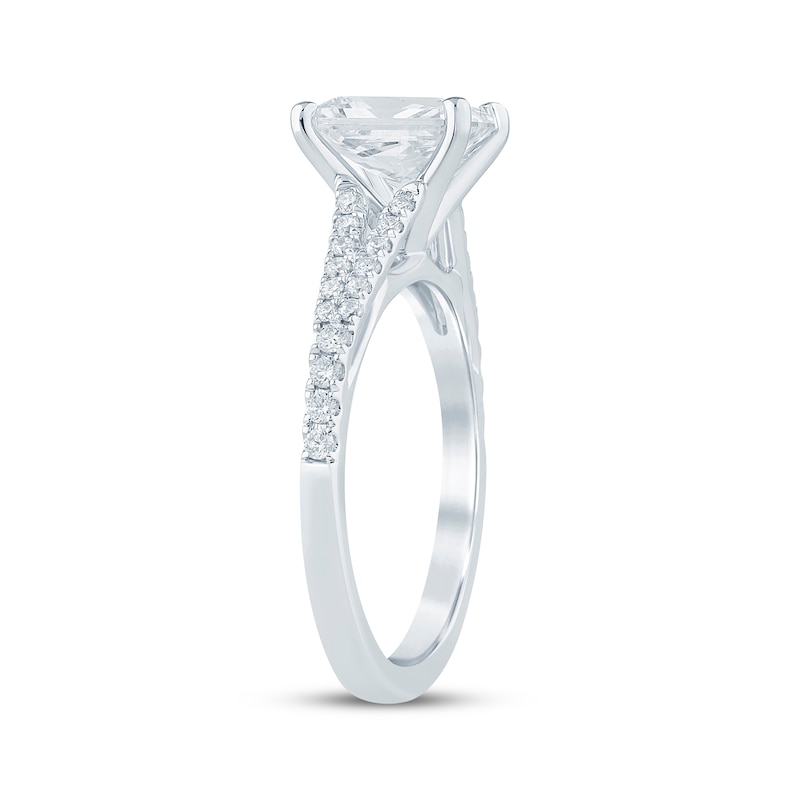 Main Image 2 of Now + Forever Lab-Grown Diamonds Radiant-Cut Engagement Ring 1-3/4 ct tw 14K White Gold