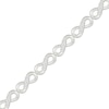 Thumbnail Image 2 of Diamond Infinity Link Bracelet 1/5 ct tw Sterling Silver 7"