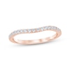 Thumbnail Image 1 of Now + Forever Diamond Contour Wedding Band 1/4 ct tw 14K Rose Gold