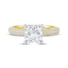 Thumbnail Image 3 of Now + Forever Lab-Grown Diamonds Princess-Cut Diamond Engagement Ring 2-1/2 ct tw 14K Yellow Gold