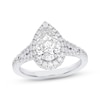 Thumbnail Image 1 of Now + Forever Lab-Grown Diamonds Pear-Shaped Halo Engagement Ring 2-1/4 ct tw 14K White Gold