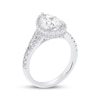Thumbnail Image 2 of Now + Forever Lab-Grown Diamonds Pear-Shaped Halo Engagement Ring 2-1/4 ct tw 14K White Gold