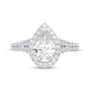 Thumbnail Image 3 of Now + Forever Lab-Grown Diamonds Pear-Shaped Halo Engagement Ring 2-1/4 ct tw 14K White Gold