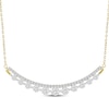 Thumbnail Image 1 of Diamond Two-Row Smile Necklace 1 ct tw 14K Yellow Gold 18&quot;