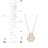 Thumbnail Image 5 of KAY Lab-Grown Diamonds Multi-Stone Teardrop Necklace 1/2 ct tw 10K Yellow Gold 18&quot;