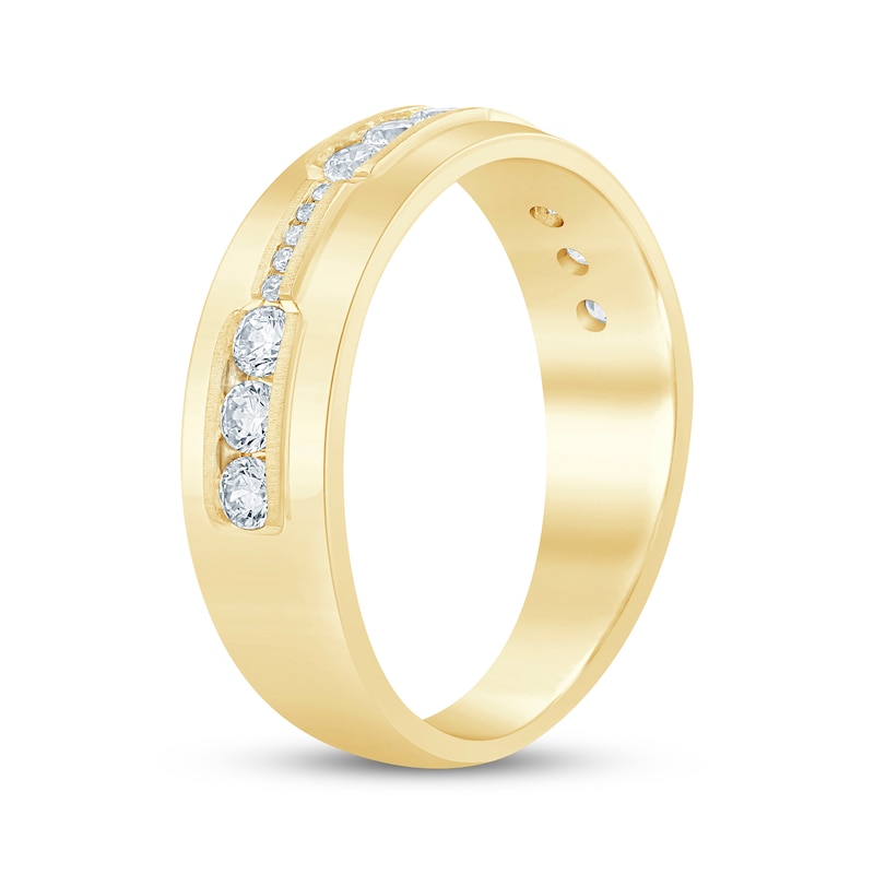 Main Image 2 of Now + Forever Men's Diamond Wedding Band 5/8 ct tw 10K Yellow Gold