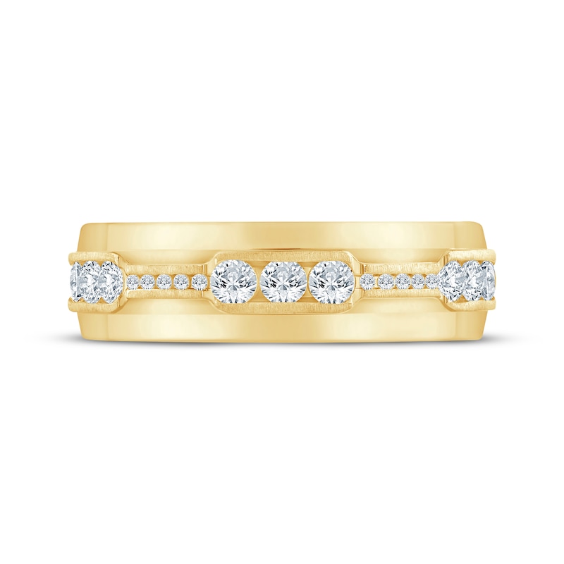 Main Image 3 of Now + Forever Men's Diamond Wedding Band 5/8 ct tw 10K Yellow Gold