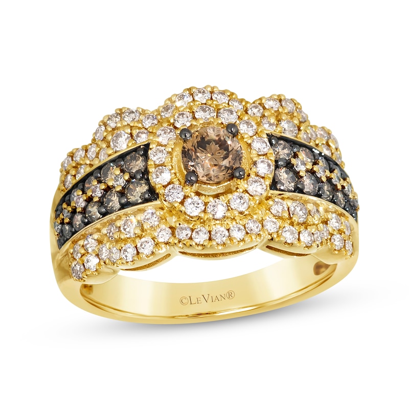 Main Image 1 of Le Vian Vault Diamond Ring 1-1/3 ct tw 14K Honey Gold