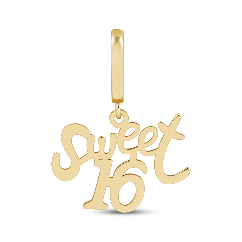 Main Image 1 of Charmed Memories &quot;Sweet 16&quot; Charm 10K Yellow Gold