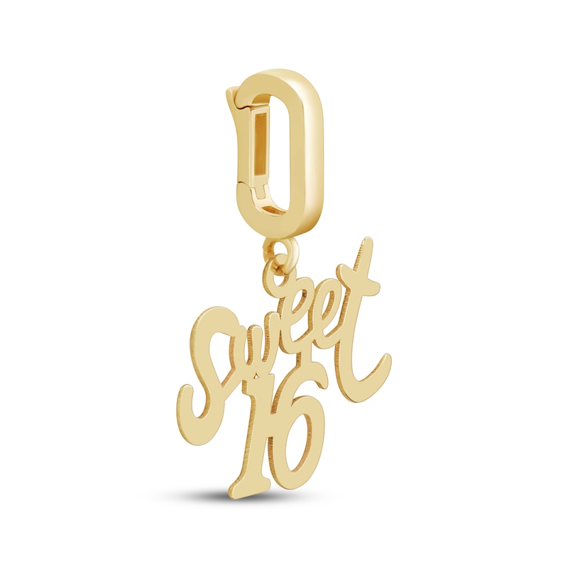 Main Image 2 of Charmed Memories &quot;Sweet 16&quot; Charm 10K Yellow Gold