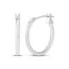 Thumbnail Image 1 of Hoop Earrings 14K White Gold 15mm