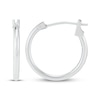Thumbnail Image 3 of Hoop Earrings 14K White Gold 15mm