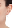 Thumbnail Image 4 of Hoop Earrings 14K White Gold 15mm