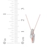 Thumbnail Image 5 of Pear-Shaped & Round-Cut Diamond Bypass Loop Necklace 1 ct tw 10K Rose Gold 18&quot;