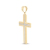 Thumbnail Image 2 of Textured Cross Charm 10K Yellow Gold