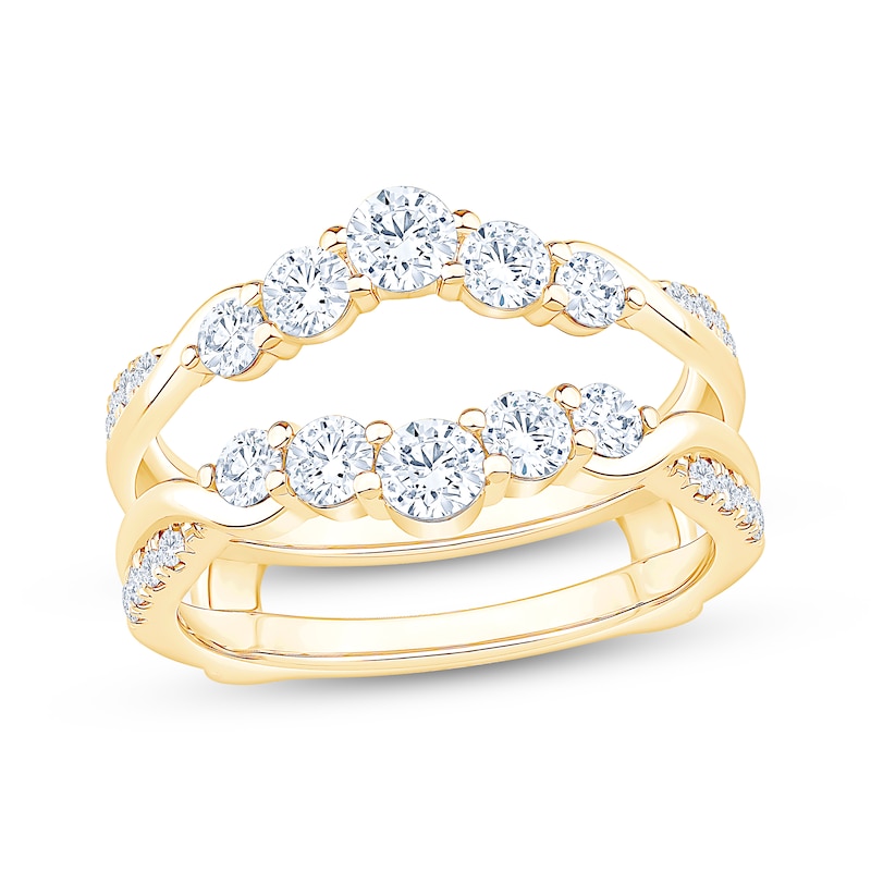 Main Image 1 of Now + Forever Diamond Graduated Enhancer Ring 1 ct tw 14K Yellow Gold