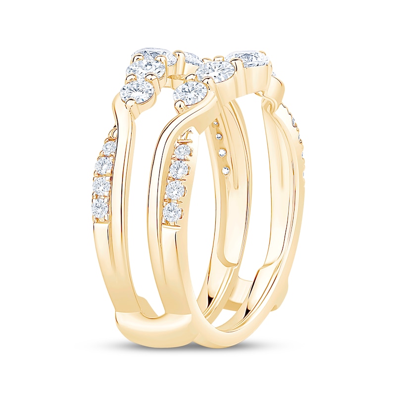 Main Image 2 of Now + Forever Diamond Graduated Enhancer Ring 1 ct tw 14K Yellow Gold