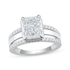 Thumbnail Image 1 of Now + Forever Radiant-Cut Lab-Grown Diamond Engagement Ring 3 ct tw 14K White Gold
