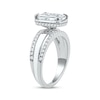 Thumbnail Image 2 of Now + Forever Radiant-Cut Lab-Grown Diamond Engagement Ring 3 ct tw 14K White Gold