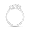 Thumbnail Image 3 of Memories Moments Magic Round-Cut Diamond Three-Stone Engagement Ring 1 ct tw 14K White Gold