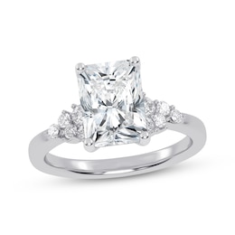 Now + Forever Lab-Grown Diamonds Radiant-Cut Engagement Ring 2-1/4 ct tw 14K White Gold