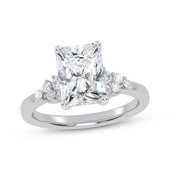 Now + Forever Lab-Grown Diamonds Radiant-Cut Engagement Ring 2-1/4 ct tw 14K White Gold
