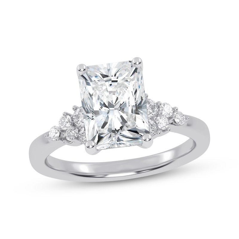 Main Image 1 of Now + Forever Lab-Grown Diamonds Radiant-Cut Engagement Ring 2-1/4 ct tw 14K White Gold