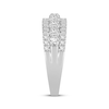 Thumbnail Image 2 of Now + Forever Lab-Grown Diamonds Three-Row Anniversary Ring 1-1/4 ct tw 14K White Gold