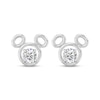 Thumbnail Image 2 of Disney Treasures Mickey Mouse Lab-Grown Diamond Solitaire Stud Earrings 1/2 ct tw Sterling Silver