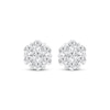 Thumbnail Image 2 of KAY Lab-Grown Diamonds Flower Stud Earrings 1 ct tw Sterling Silver