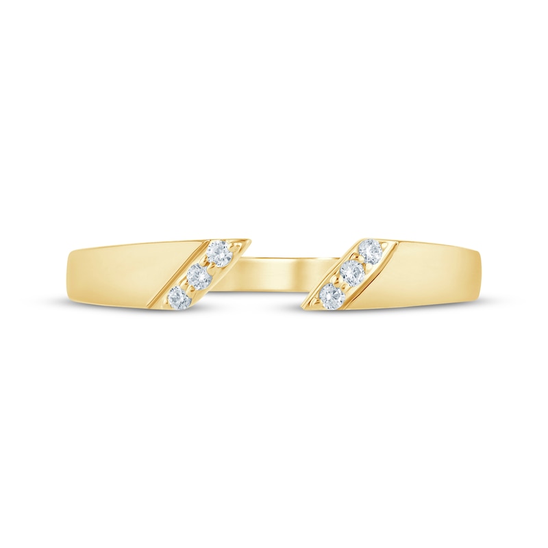 Main Image 3 of Diamond Trios Deconstructed Fashion Ring 1/20 ct tw 10K Yellow Gold