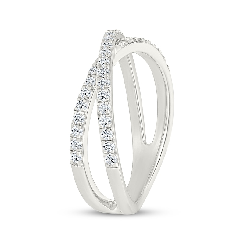 Main Image 2 of KAY Lab-Grown Diamonds Crossover Ring 1/3 ct tw 10K White Gold