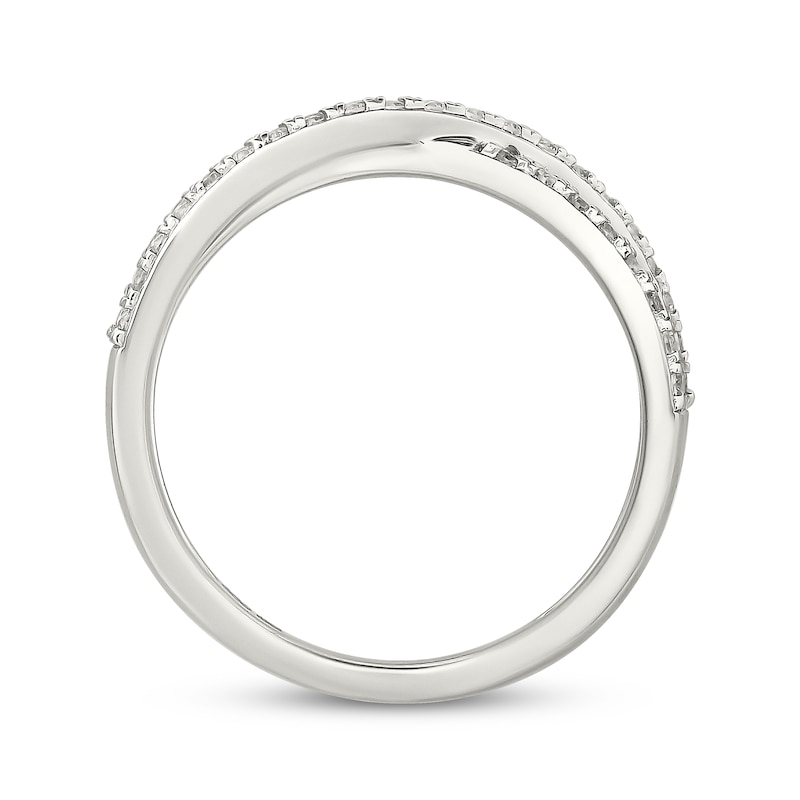 Main Image 3 of KAY Lab-Grown Diamonds Crossover Ring 1/3 ct tw 10K White Gold