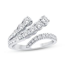 KAY Lab-Grown Diamonds Deconstructed Wrap Fashion Ring 1 ct tw 10K White Gold