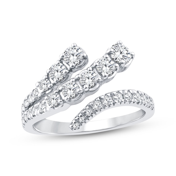 KAY Lab-Grown Diamonds Deconstructed Wrap Fashion Ring 1 ct tw 10K White Gold