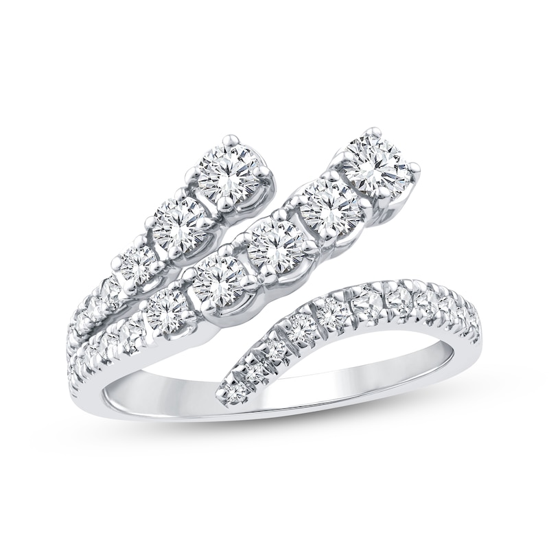 Main Image 1 of KAY Lab-Grown Diamonds Deconstructed Wrap Fashion Ring 1 ct tw 10K White Gold