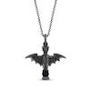Thumbnail Image 1 of Disney Treasures The Haunted Mansion "The Fiery Dragon" Black Onyx & Diamond Necklace 1/15 ct tw Sterling Silver 19"