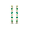 Thumbnail Image 2 of Le Vian Emerald inside-Out Hoop Earrings 5/8 ct tw Diamonds 14K Honey Gold