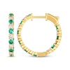 Thumbnail Image 3 of Le Vian Emerald inside-Out Hoop Earrings 5/8 ct tw Diamonds 14K Honey Gold