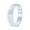 Thumbnail Image 2 of Now + Forever Men's Diamond Diagonal Two-Row Wedding Band 1/10 ct tw 10K White Gold