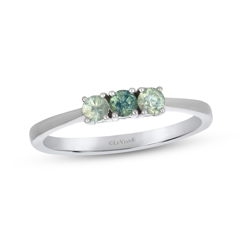 Main Image 1 of Le Vian Montana Sapphire Ombré Three-Stone Ring 14K Vanilla Gold